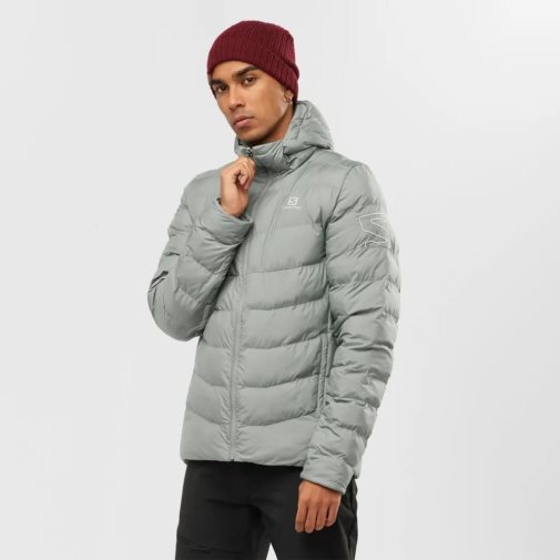 Grey Salomon Essential Xwarm Men's Insulated Jackets | IE PK7641